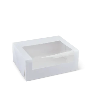 Detpak 6 Cupcake / Donut Window Box White - 255mm(W) x 200mm(L) x 100mm(H) - Box of 100