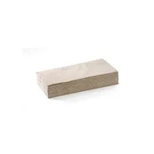 Brown / Natural 2 Ply Ready 1/8 Fold Luncheon Serviettes 320mm x 320mm - Box of 2,000