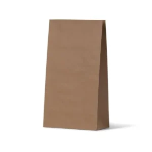 SOS 3 Flat Bottom Large Bag Brown 295mm(H) x 160mm(W) + 85mm Gusset - Carton 500