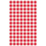 Gingham Grease Proof Paper Red / White Check Paper Squares 25cm x 25cm Printed Paper - Pack of 800 Sheets