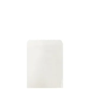 45gsm 1 Long White Grease Resistant Bags 170mm(L) x 140mm(W) - Packet of 500