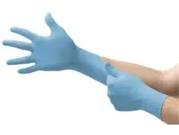 Nitrile BLUE Large Super Strength High Stretch Gloves Powder Free TGA Approved - PACK=100 / BOX=1,000
