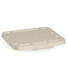 BioPak 2 & 3 Compartment Clear PET Takeaway Lid 240mmL x -180mmL x 14.5mmH - Box of 500