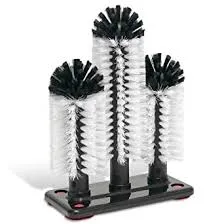 Glass Brush Single Washer with Suction Cups Blue - Each