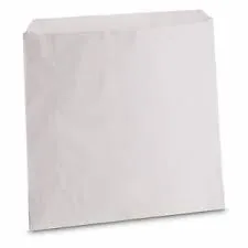 Grease Resistant 8oz White Printed Chip Bag - Box of 1,000