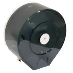 Dark Blue Transparent Jumbo Toilet Roll Dispenser Lockable ABS Plastic - Each