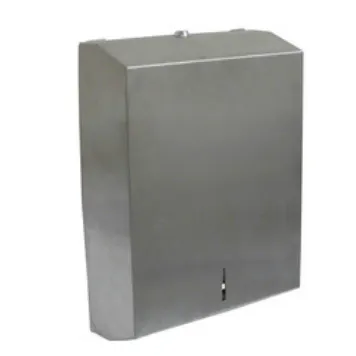 Stainless Steel Multifold Towel Dispenser Matte Finish for Slimline Interleaf Towel Lockable - Each