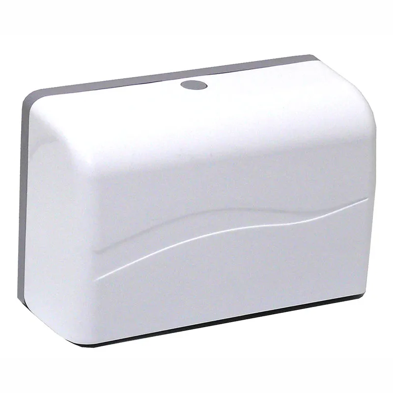 White Mini Slimline Paper Towel Dispenser Push Button (no key) - Each