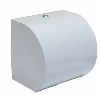 White Roll Towel Dispenser Plastic ABS Plastic Lockable - Each