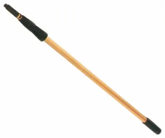Telescopic Pole Super Heavy Duty Gold 2 Sections 1220mm/4 Ft Full Extension - Each