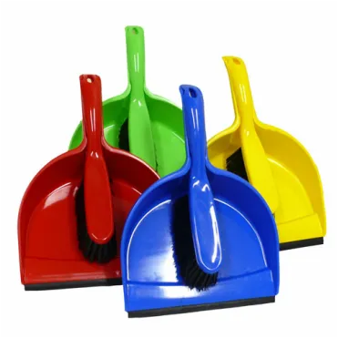 Plastic Dustpan and Broom Set Green - Set