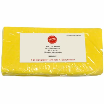 Oil Impregnated Anti Static Dusting Cloths Yellow 60 x 30cm - Pack of 25