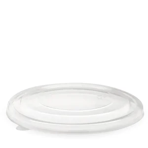 Kraft Supa Food Bowl Eco Series PET Lids Suit 500ml-1,000ml 148mmW Bowls - Sleeve = 50 / Box = 400