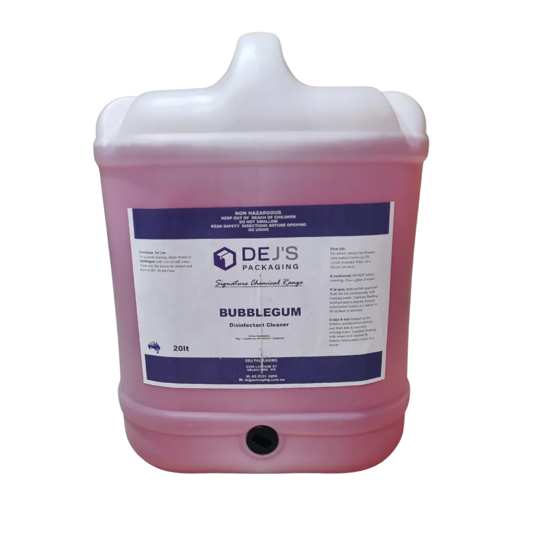DEJ Bubblegum Disinfectant 20lt Premium Disinfectant / Sanitizer