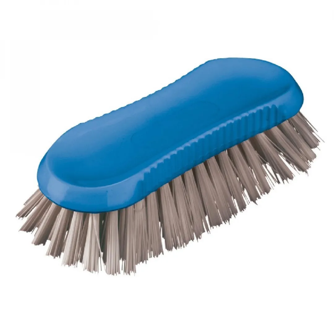 Daisy Dairy Scrubbing Brush Poly 20cm with Blue Stiff Bristles - Each