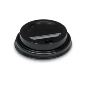 Black Truly Eco Travel Lid For 4oz Short Black / Babychino Hot Cups - SLEEVE = 100 / BOX=1,000