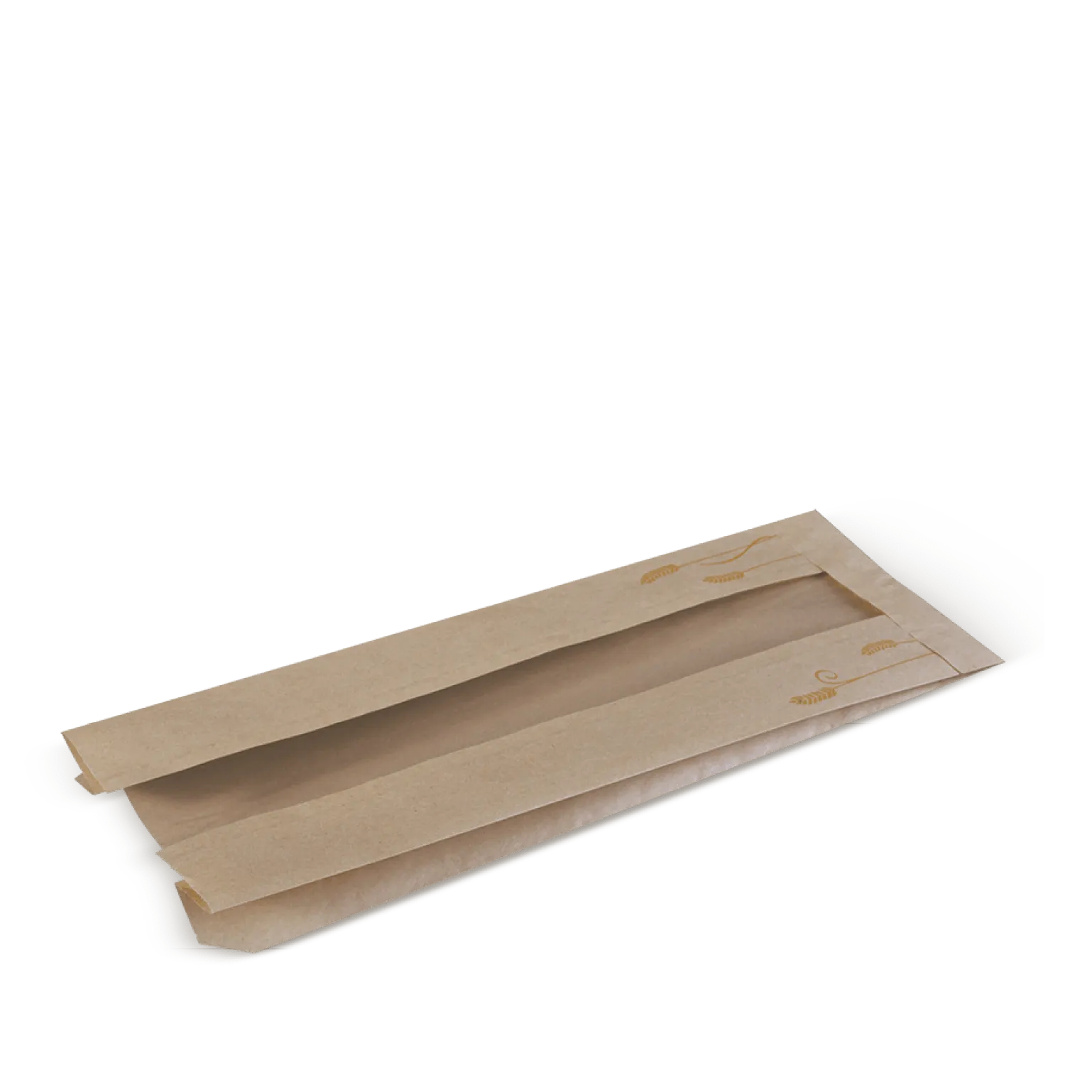 Detpak Loaf Bread Bag with Window (Wheat Colour Design) - Box of 500