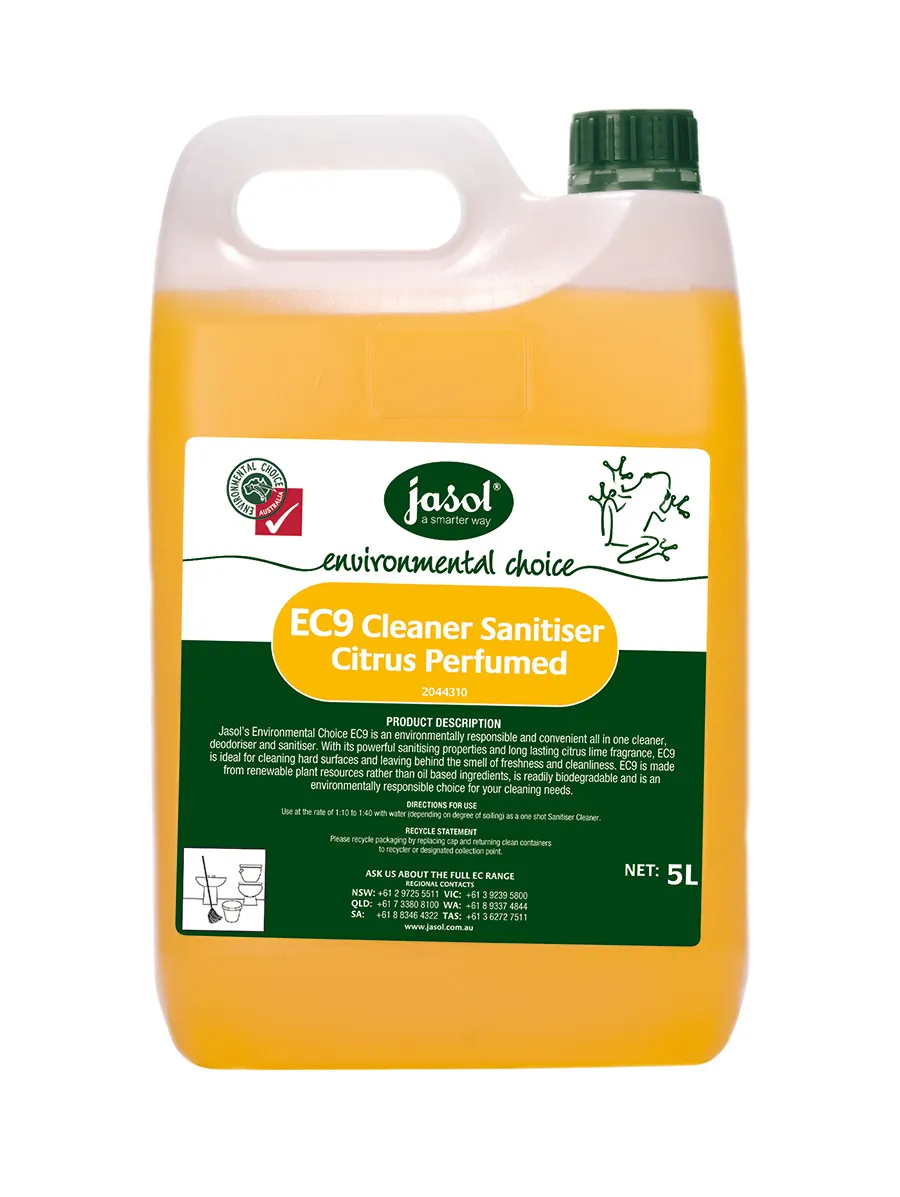 Jasol EC9 Citrus Cleaner Sanitiser Environmental Choice - 5L