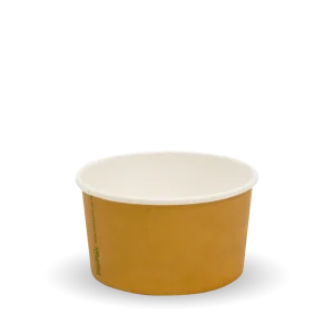Biopak FSC Mix Certified PLA Lined Ice Cream Bio Cup - 90ml / 3oz - Box 1,000