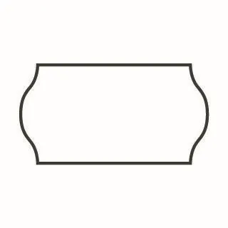 Meto BLANK Price Gun Labels 22 x 12 Removable Adhesive 1,500 Labels Per Roll - BOX=20 / EACH=1