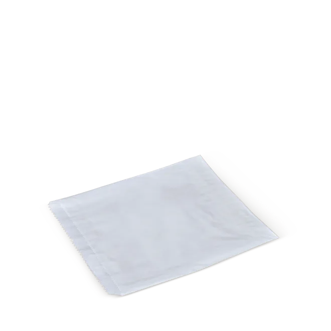 1 Long White Greaseproof Lined Paper Bags Pack 200mm(L) x 140mm(W) - Pack of 500