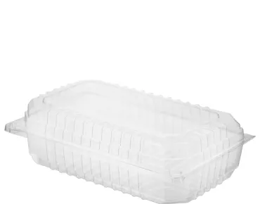 Clear Large Keep Fresh Plastic Food / Salad Container 190mm(L) x 120mm(W) x 60mm(H) - SLEEVE=100 / BOX=200