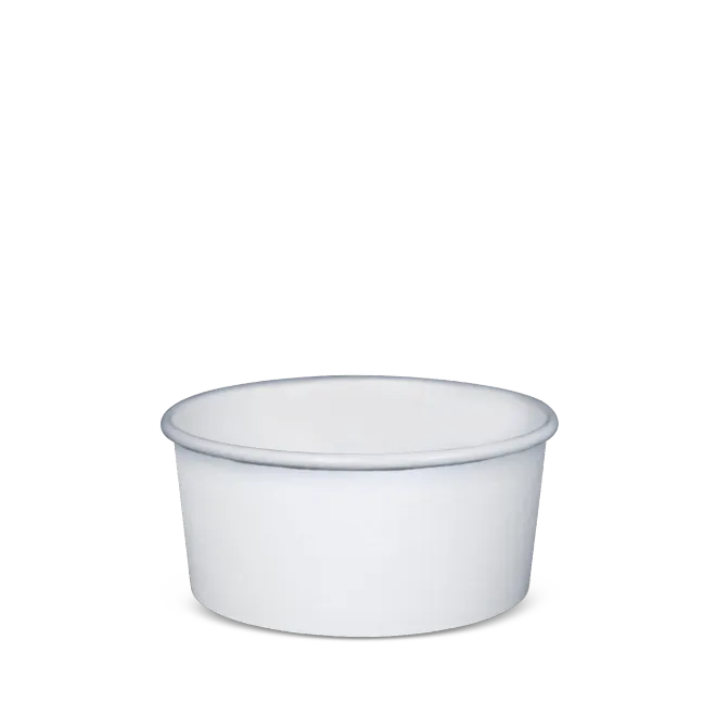 Detpak Plain White Ice Cream Bowl Combo 12oz - Box of 500