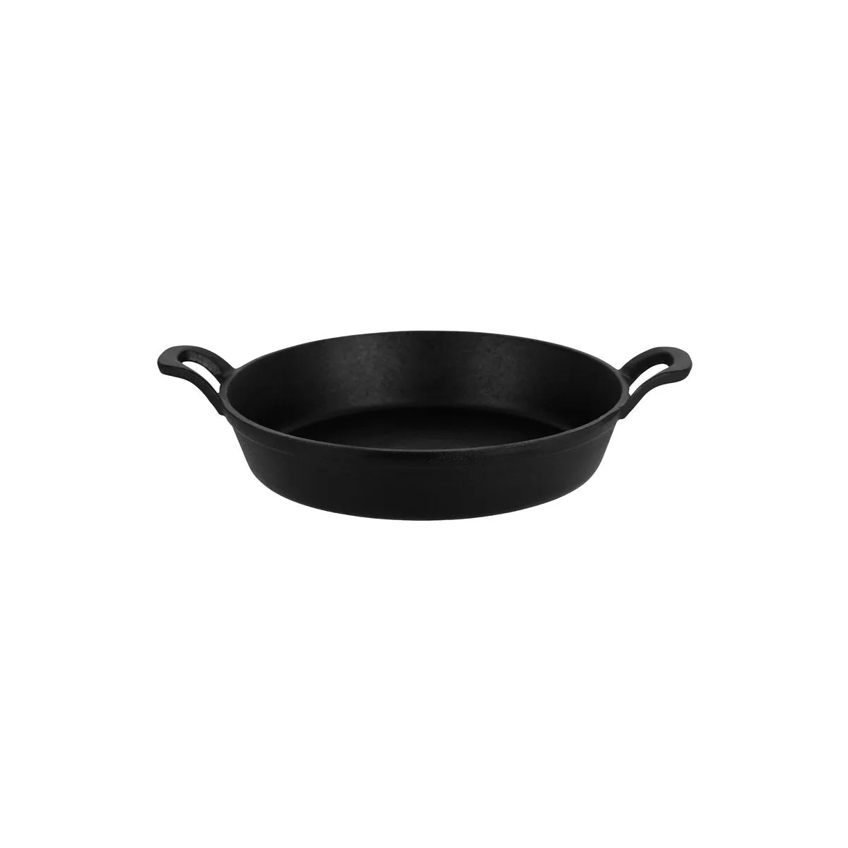 CHEF INOX ROUND GRATIN w/HDLS CAST IRON 220x45mm (*04642*) = 1 X EACH
