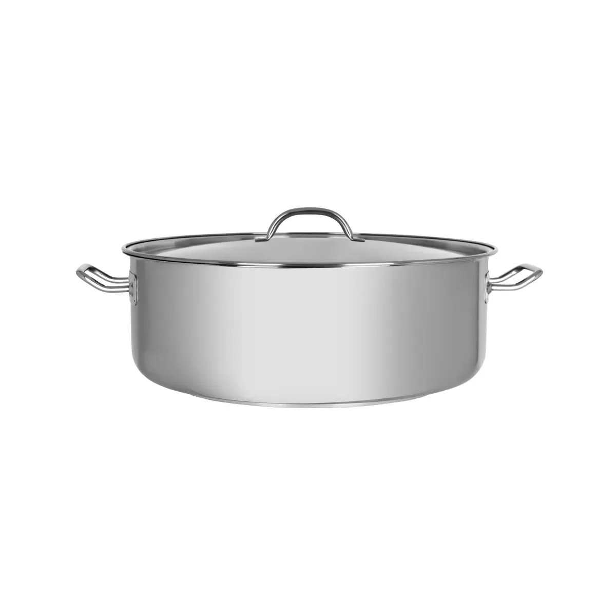CHEF INOX ELITE CASSEROLE w/LID 18/10 400x145mm 18lt (*70476*) = 1 X EACH