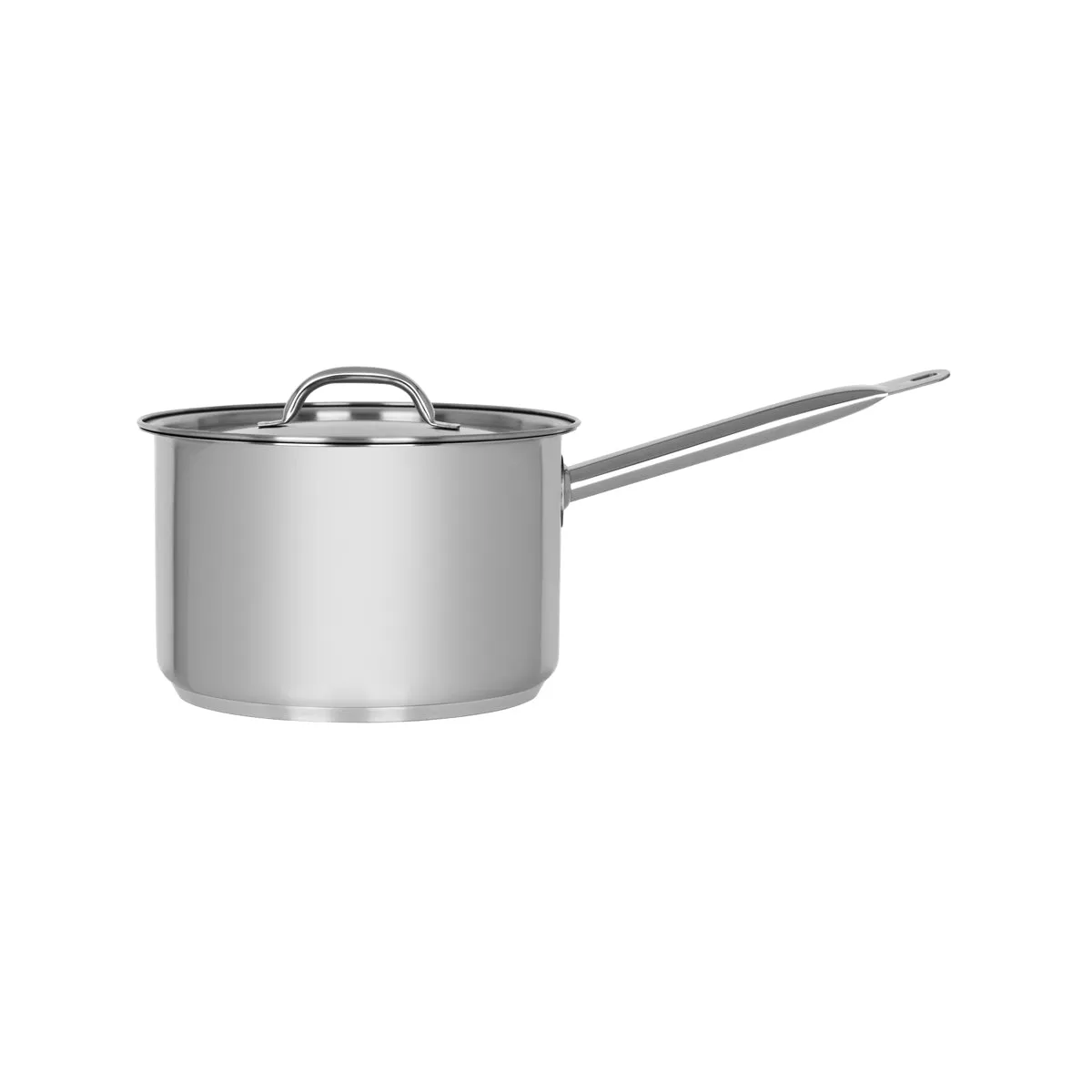 CHEF INOX ELITE SAUCEPAN w/LID 18/10 220x140mm 5.25lt (*70455*) = 1 X EACH