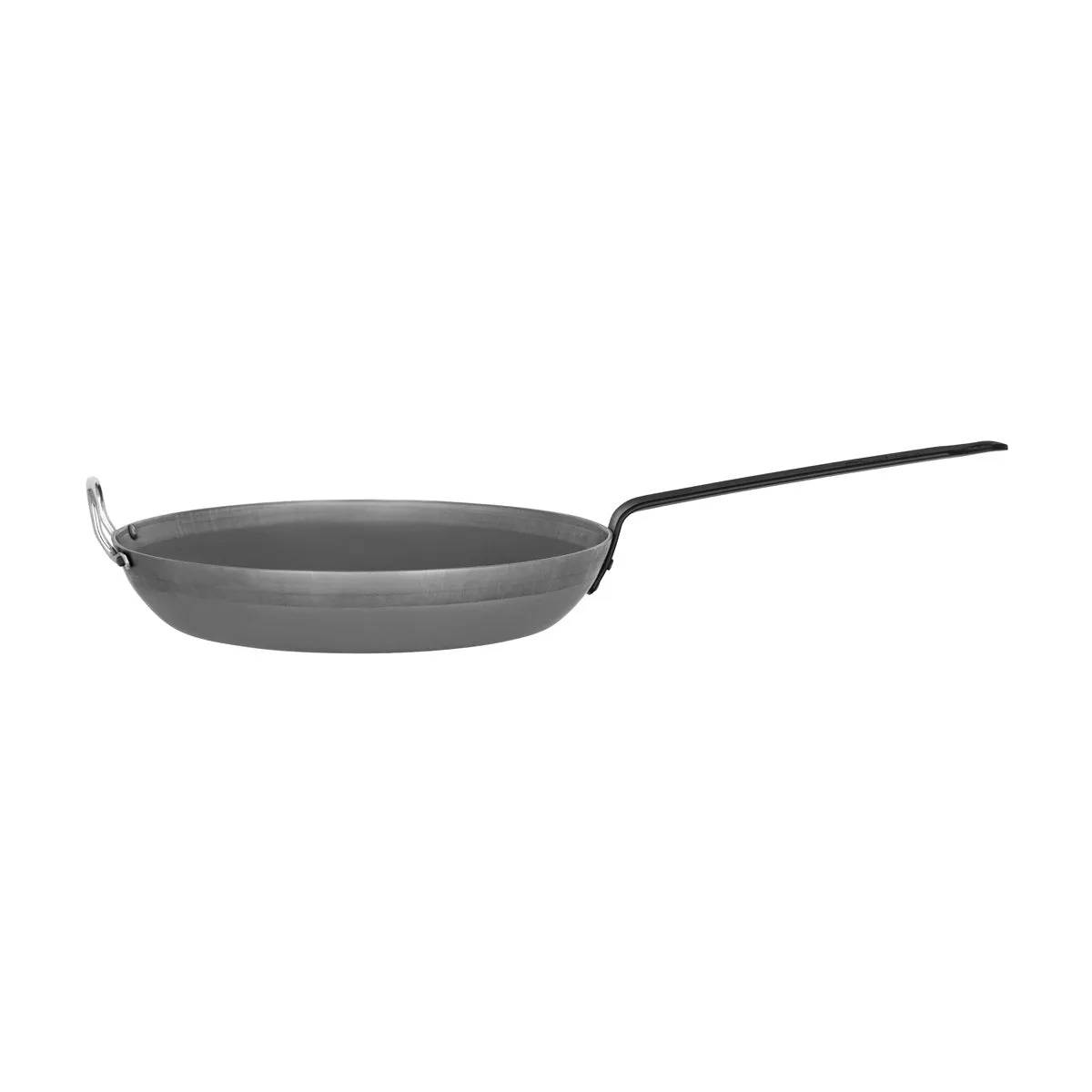 CHEF INOX ROUND FRYPAN BLACK STEEL 320x50mm/3.0mm gauge (*37132*) =  1 X EACH