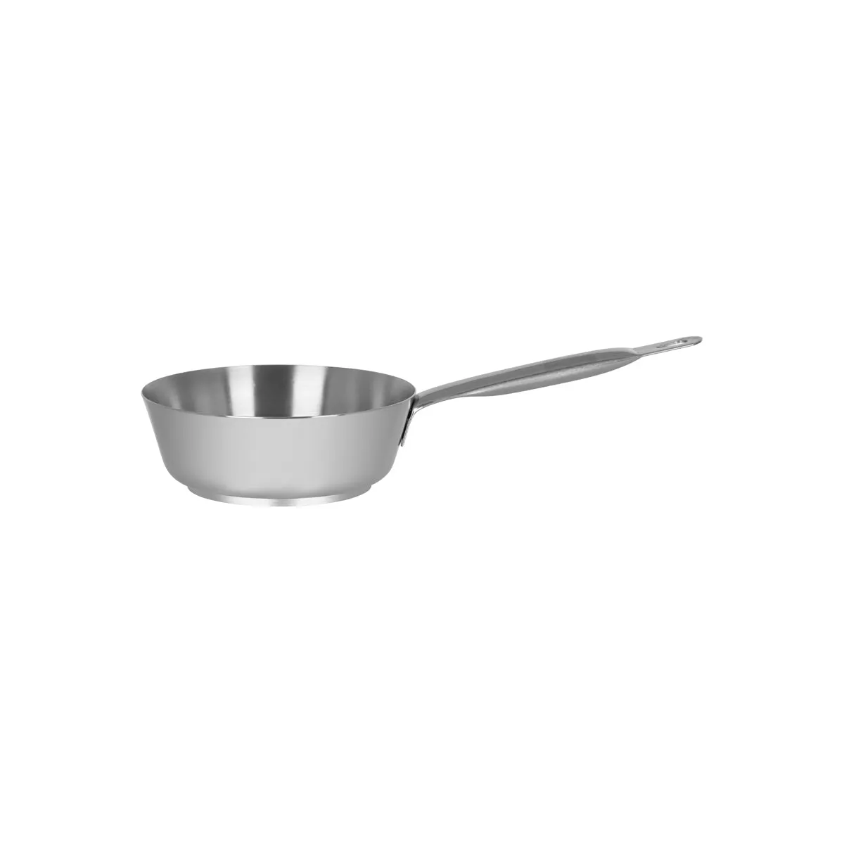 PADERNO S 1000 CONICAL SAUTE PAN S/S 180x60mm 1.2lt (*71461*) = 1 X EACH