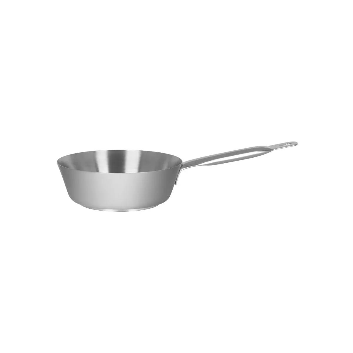 PADERNO S 1000 CONICAL SAUTE PAN S/S 200x65mm 1.6lt (*71462*) = 1 X EACH