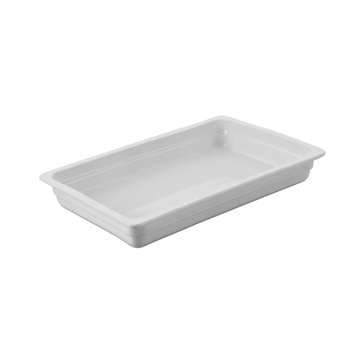 CHEF INOX GASTRONORM DISH PORCELAIN 1/1 SIZE 530x325x65mm (*93211*) =  1 X EACH