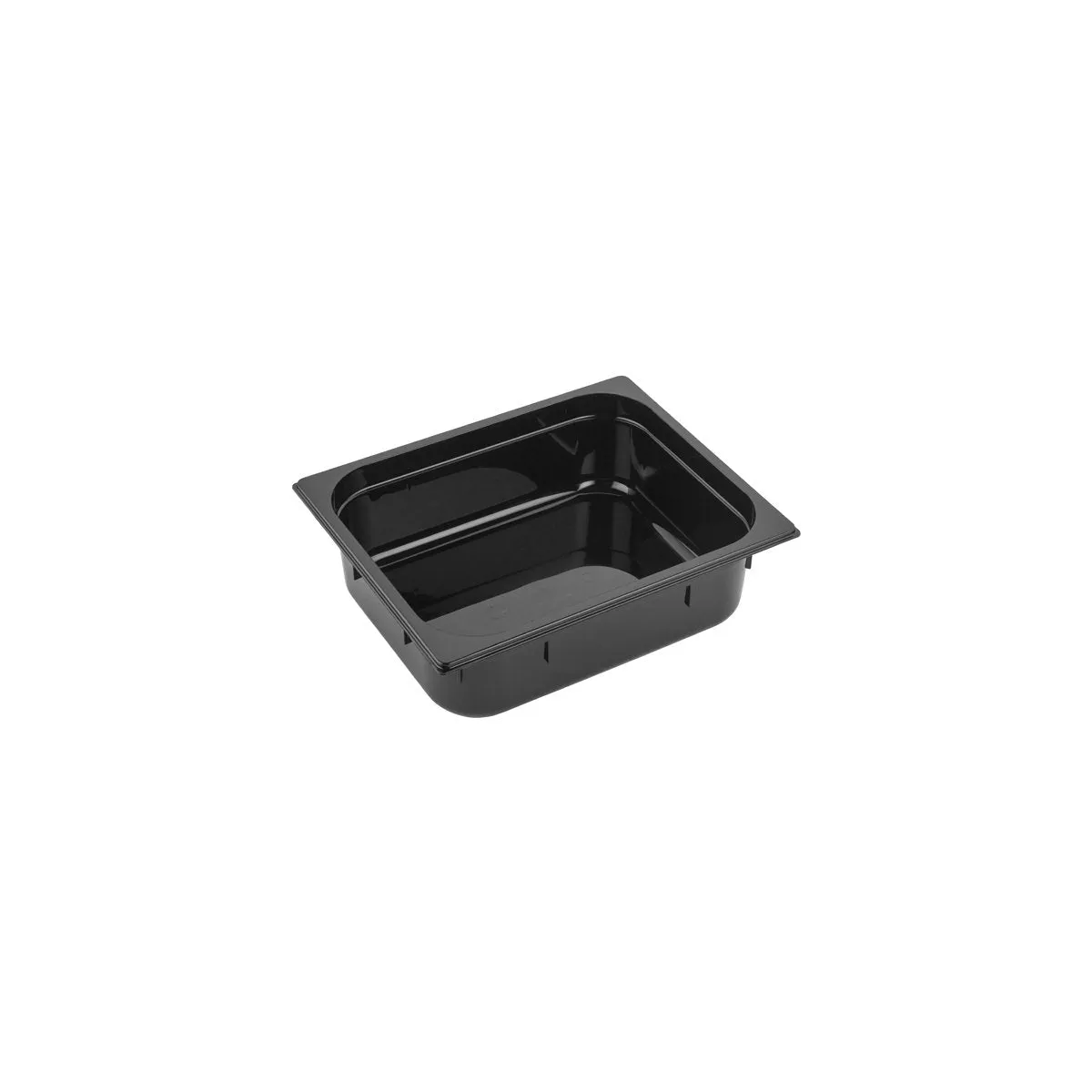 GASTRONORM PAN- POLYCARB 1/2 x 100mm5.5lt BLACK (*PC-12100BK*) = PACK OF 6 X EACHES