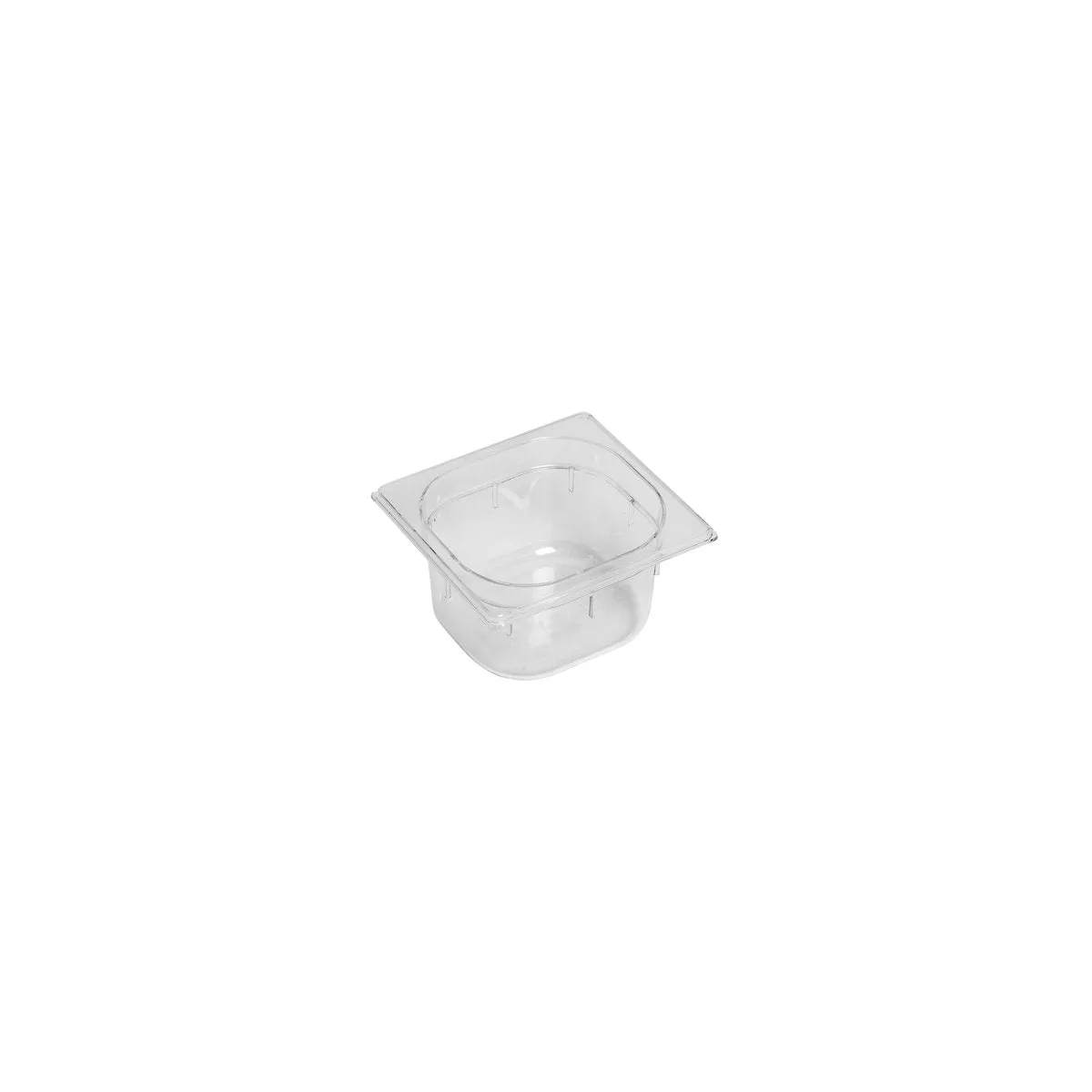 GASTRONORM PAN- POLYCARB 1/6 x 100mm1.5lt CLEAR (*PC-16100CL*) = PACK OF 6 X EACHES