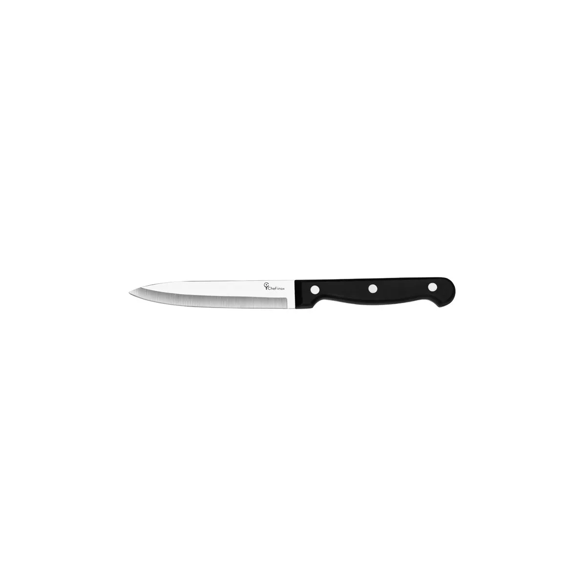 GET SET VEGETABLE KNIFE S/S w/BLK HDL 110mm (*GS-2002*) = PACK OF 12 X EACHES