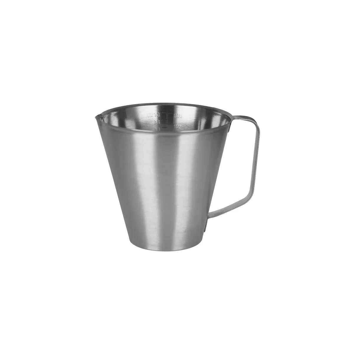 CHEF INOX MEASURING JUG GRADUATED 18/8 1.0lt (*66462*) = 1 X EACH