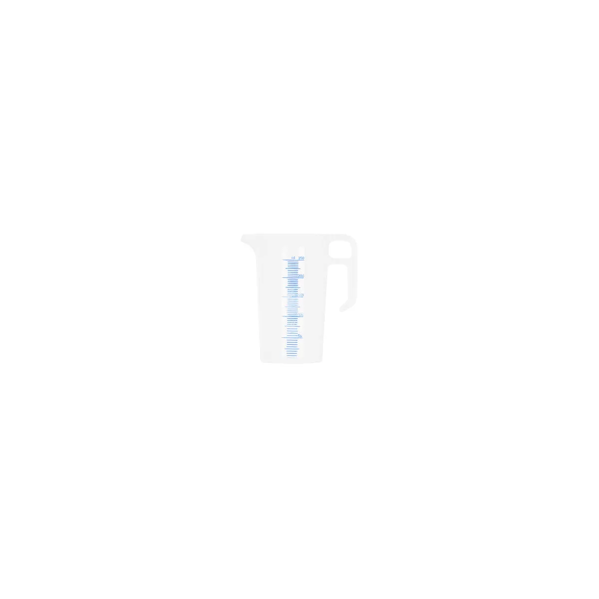 CHEF INOX BLUE SCALE PP THEMO MEASURING JUG-0.25l (*31051*) = 1 X EACH