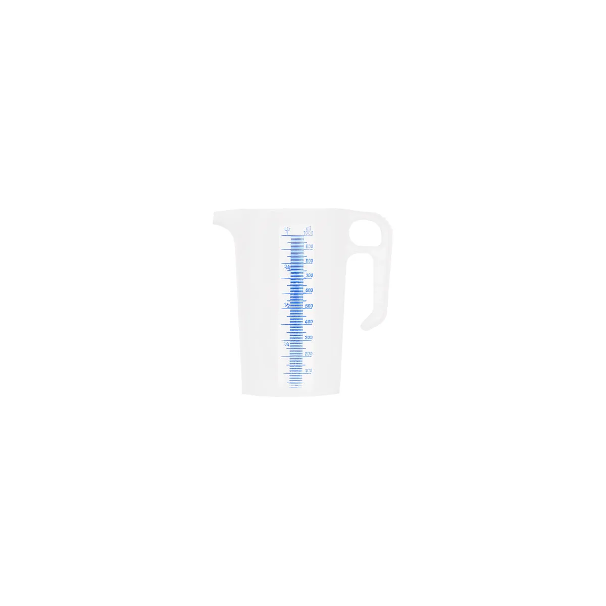 CHEF INOX BLUE SCALE PP THEMO MEASURING JUG-1.0Lt (*31053*) = 1 X EACH