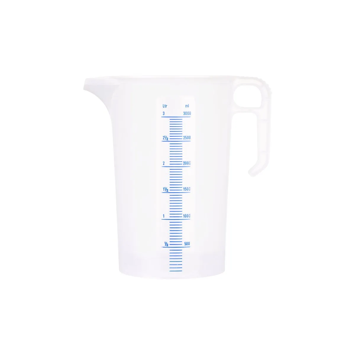 CHEF INOX BLUE SCALE PP THEMO MEASURING JUG-3.0lt (*31056*) = 1 X EACH