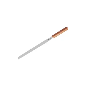 CHEF INOX SPATULA S/S w/WOODEN HDL 250X39mm 10"/OA380mm (*20310*) = 1 X EACH