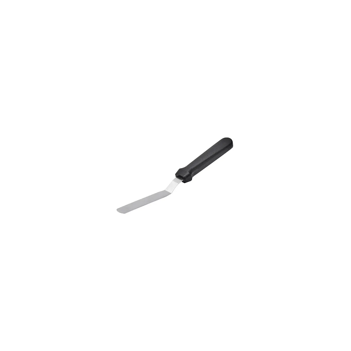 CHEF INOX SPATULA/PALLET KNIFE CRANKED 100x18x228mm BLK HDL (*22407*) = PACK OF 12 X EACHES