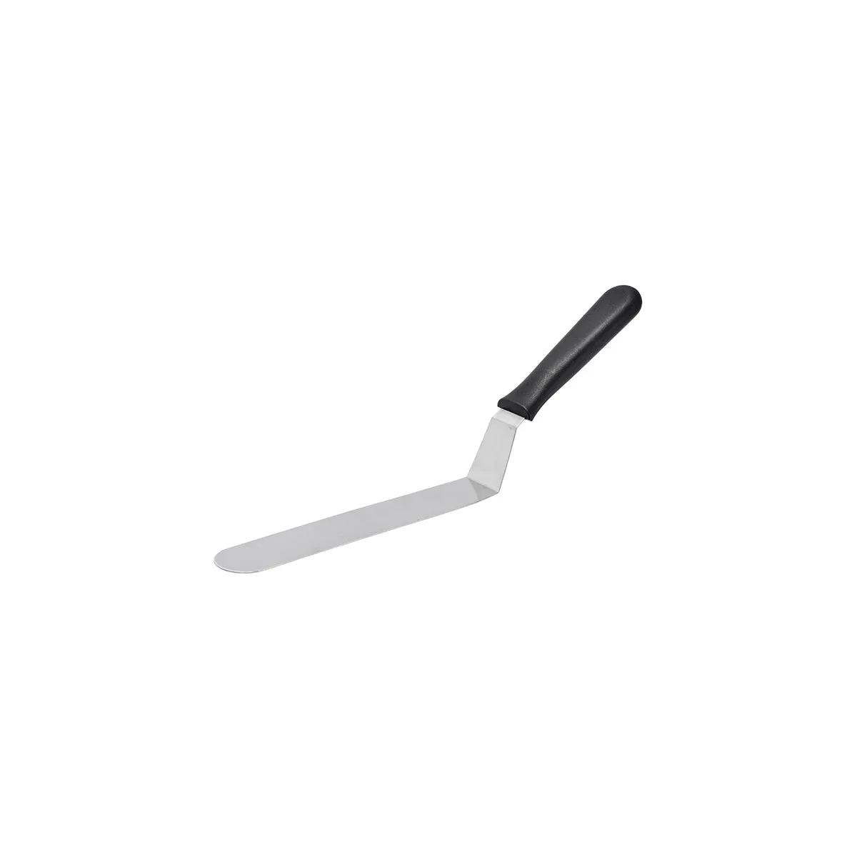 CHEF INOX SPATULA/PALLET KNIFE CRANKED 215x40x390mm BLK HDL (*22408*) = EACH = 1 / PACK = 12 X EACHES