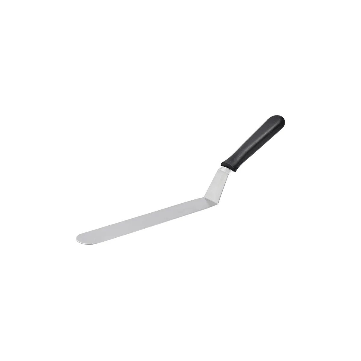 CHEF INOX SPATULA/PALLET KNIFE CRANKED 235x40x430mm BLK HDL (*22410*) = PACK OF 12 X EACHES