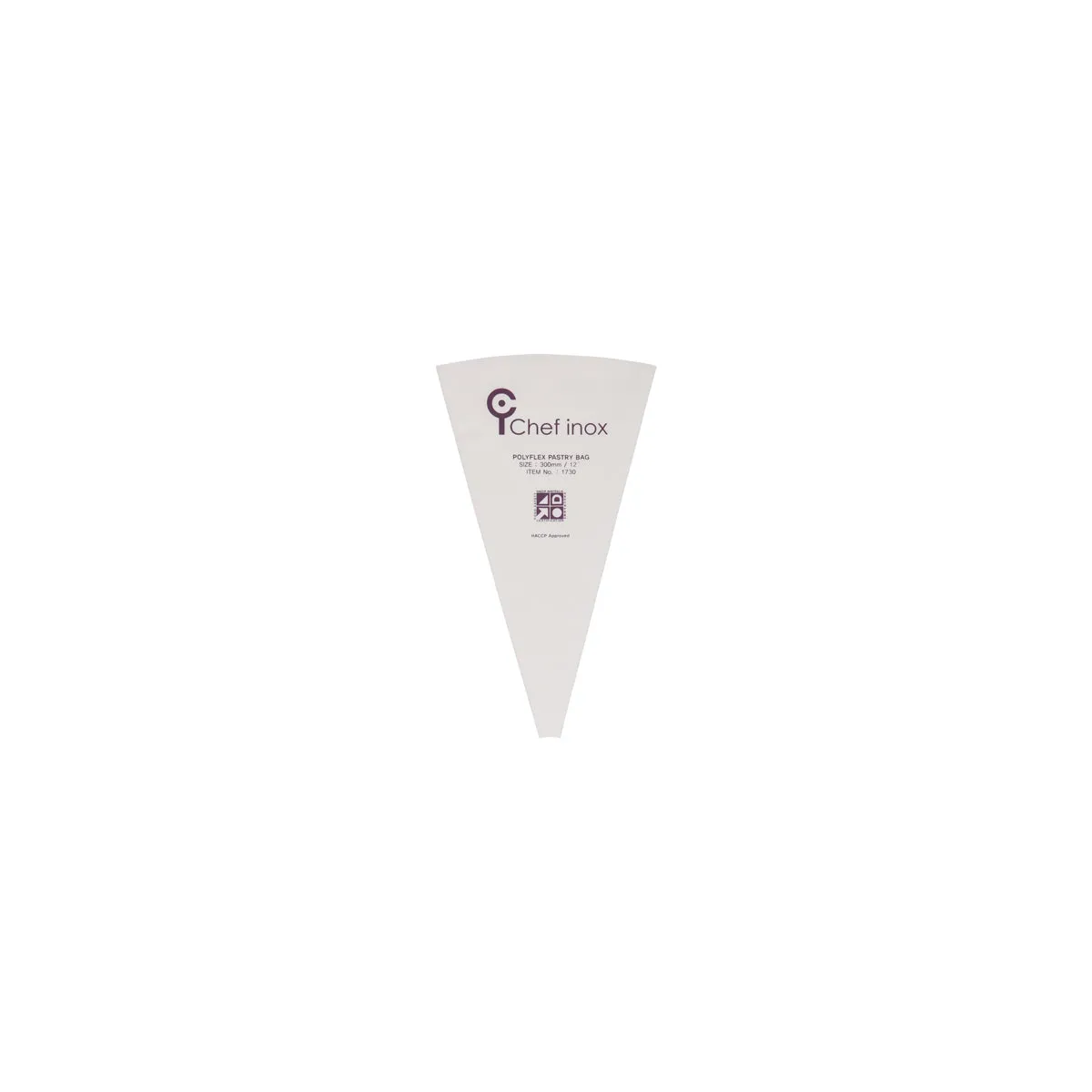 CHEF INOX PASTRY BAG POLYFLEX HACCP APPRV'D 300mm (*01730*) = PACKET OF 10 X EACHES