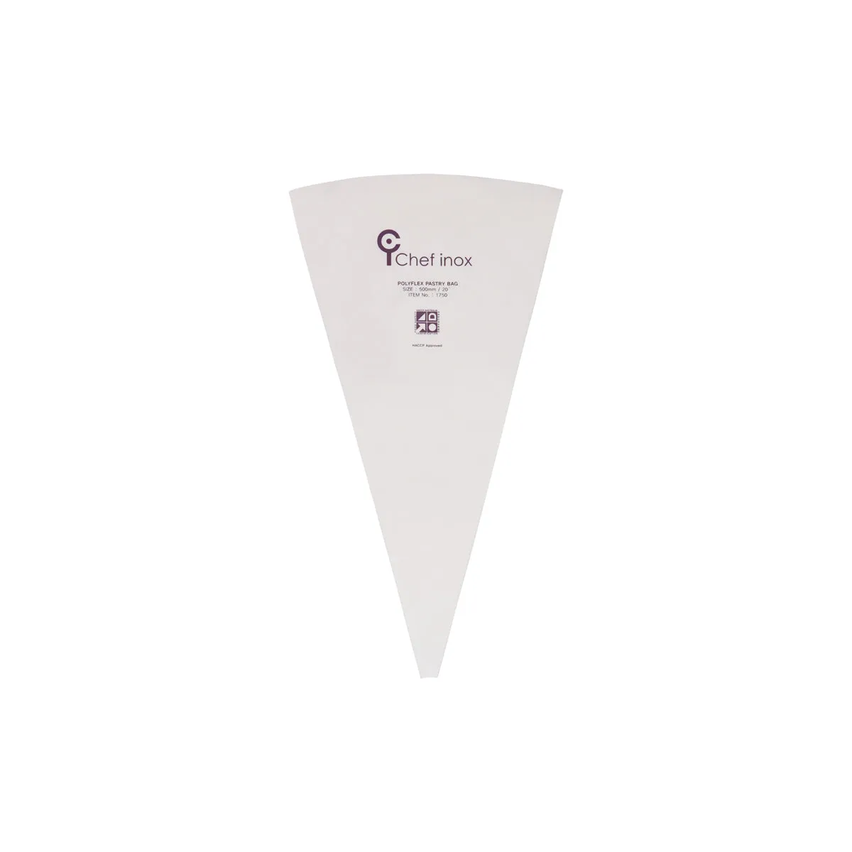 CHEF INOX PASTRY BAG POLYFLEX HACCP APPRV'D 500mm (*01750*) = PACKET OF 10 X EACHES