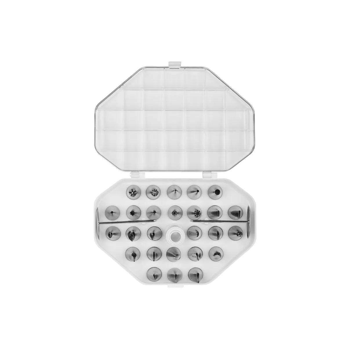 CHEF INOX DECORATING TUBE SET 26pc NICKLE PLATED (*00782*) =  1 X SET