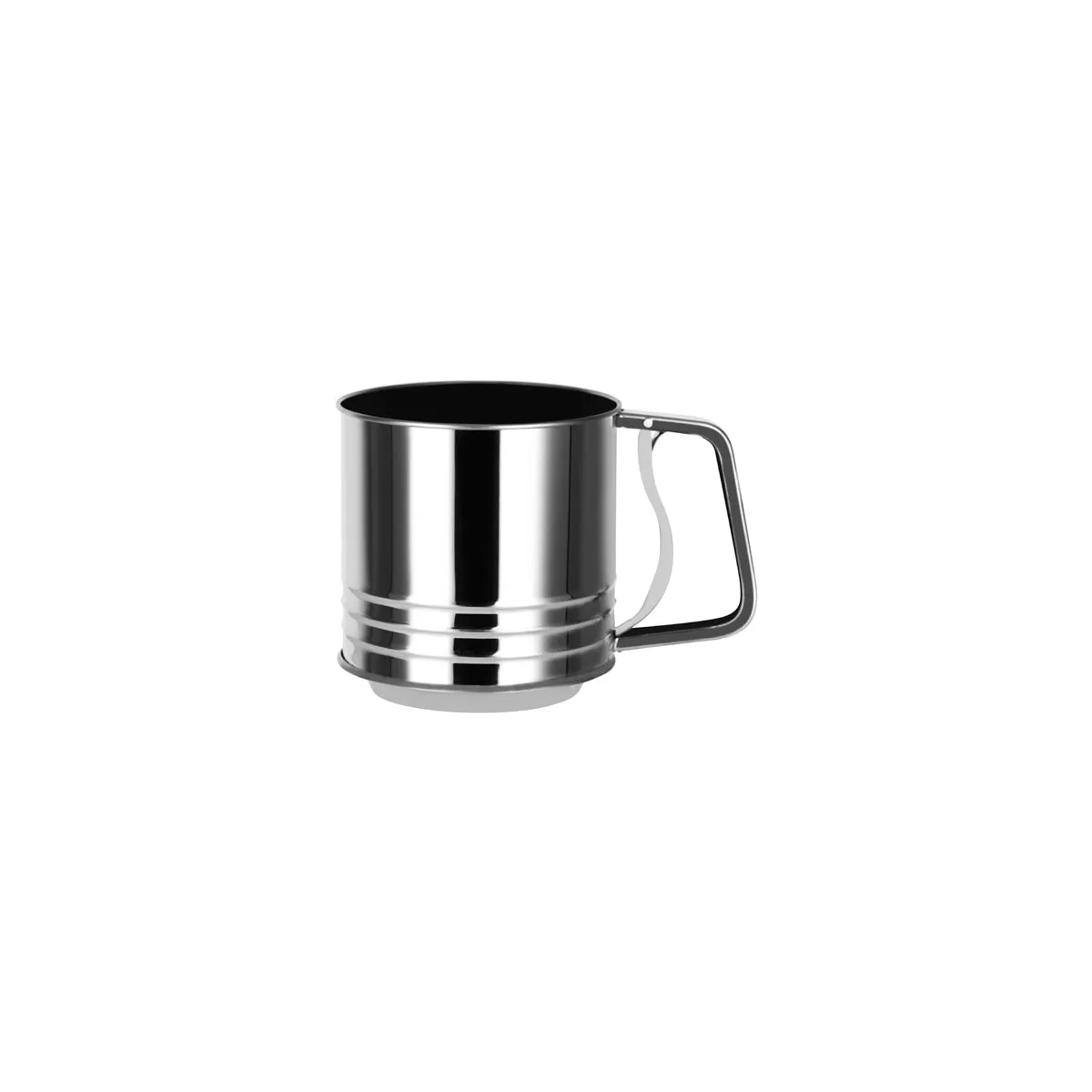 CHEF INOX FLOUR SIFTER SQUEEZE HDL S/S 5 CUP 125x130mm (*39392*) = 1 X EACH