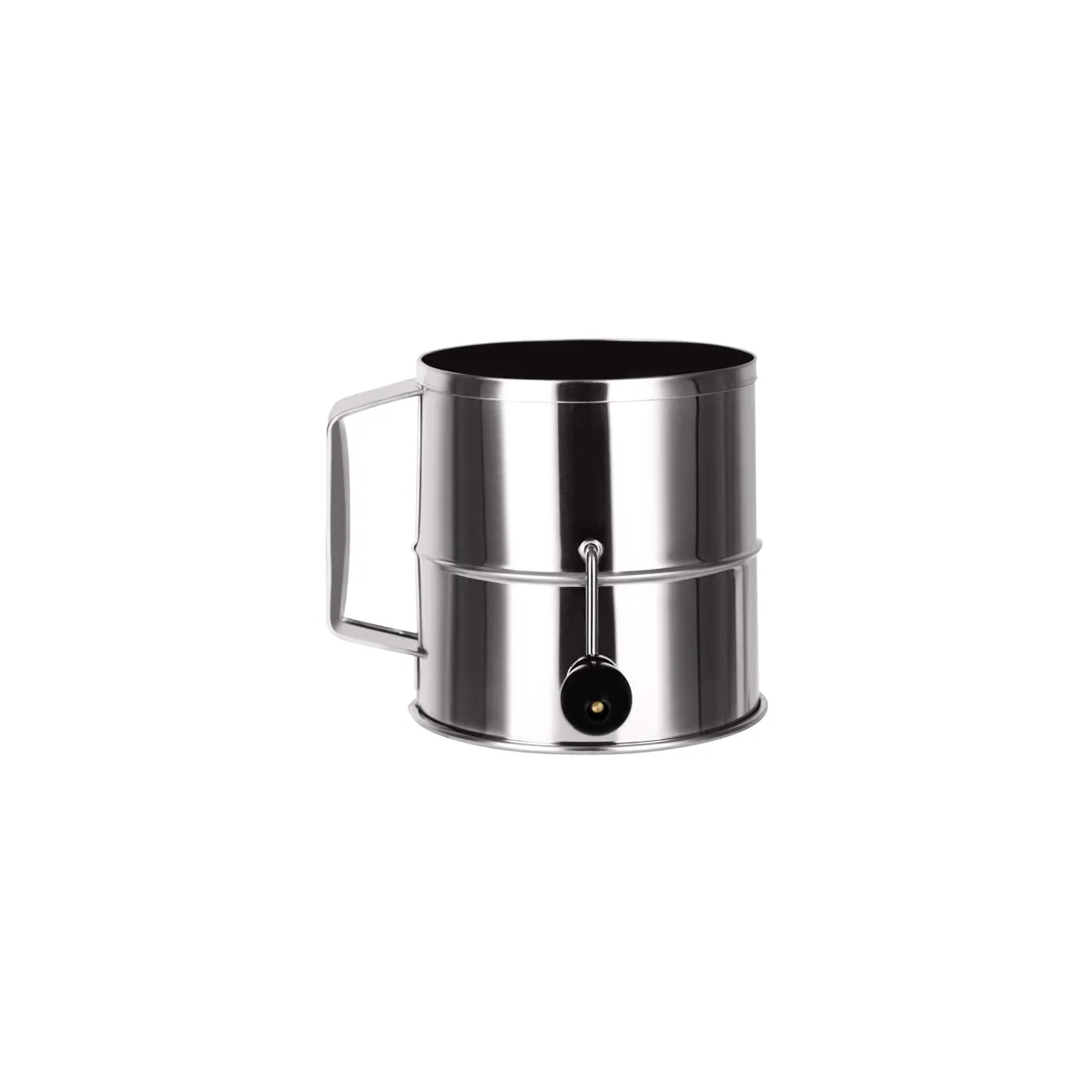 CHEF INOX FLOUR SIFTER CRANK HDL 18/10 8 CUP 155x165mm (*39398*) = 1 X EACH